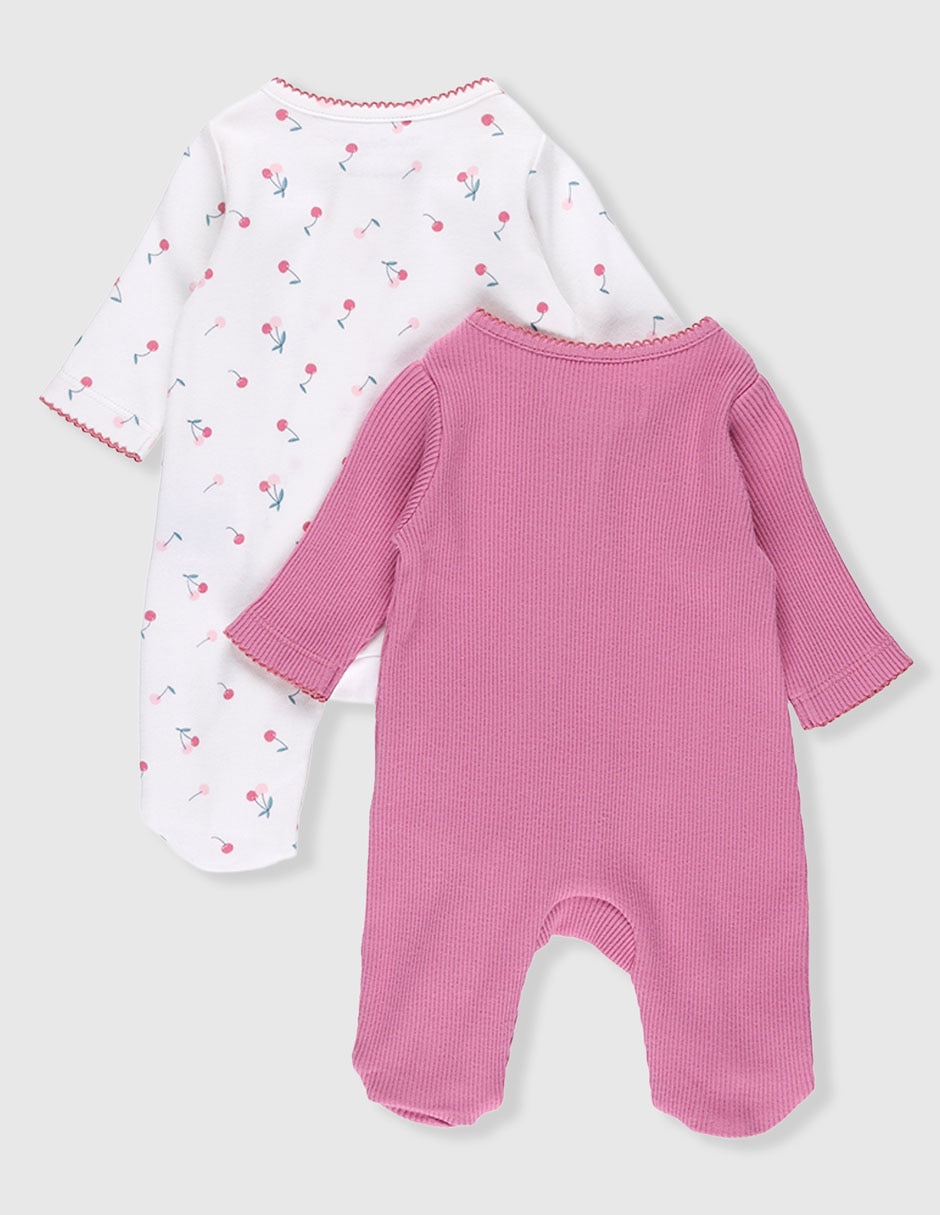 Set mameluco mon caramel de algodón para niña