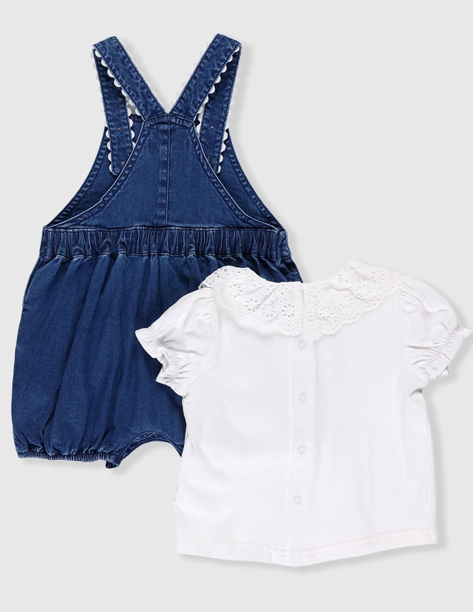 Conjunto casual de algodón para bebé niña