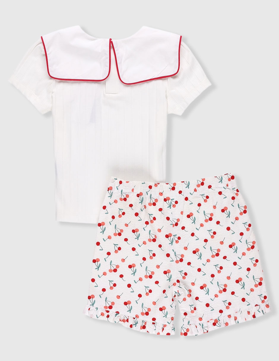 Conjunto casual de algodón para bebé niña