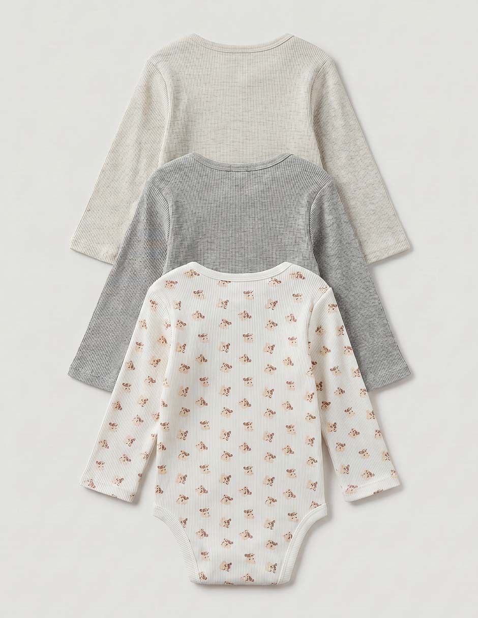 Set de body de algodón 3