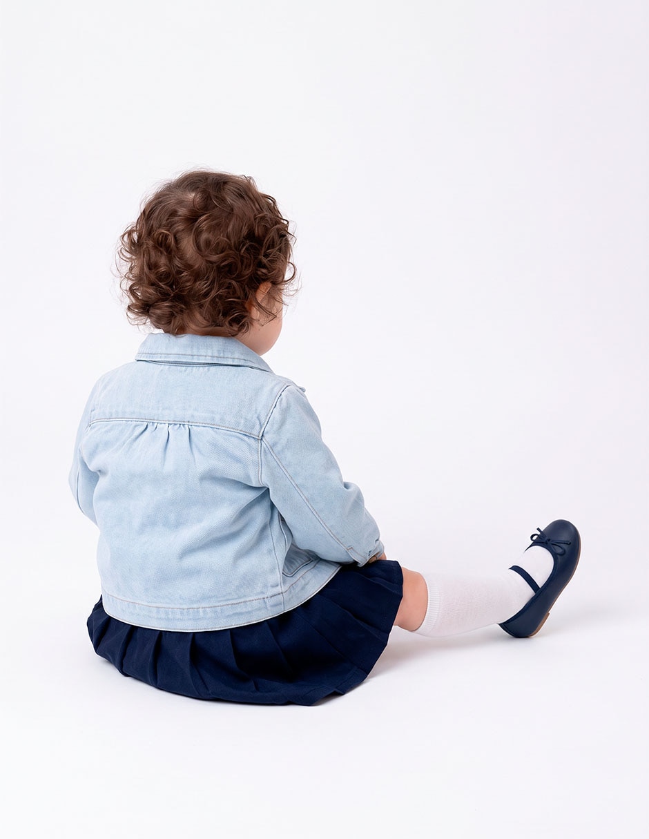 Chamarra de mezclilla para bebé niña