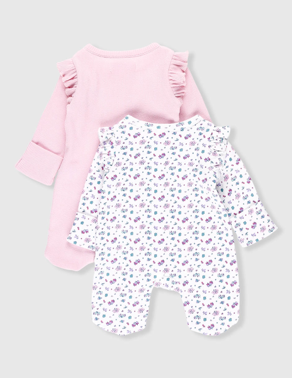 Set de mamelucos Mon Caramel de algodón para niña