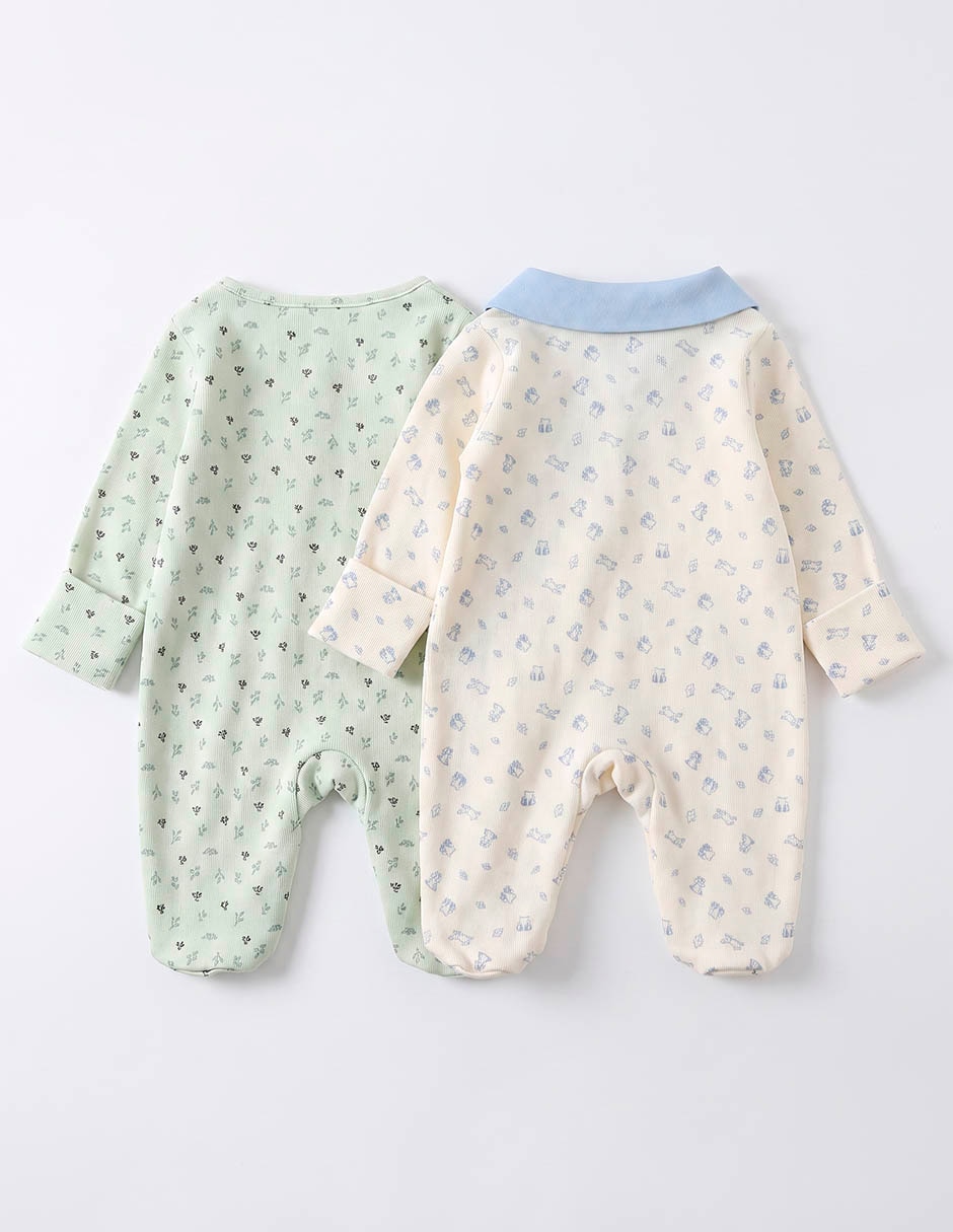 Set mameluco de algodón para bebé niño 3