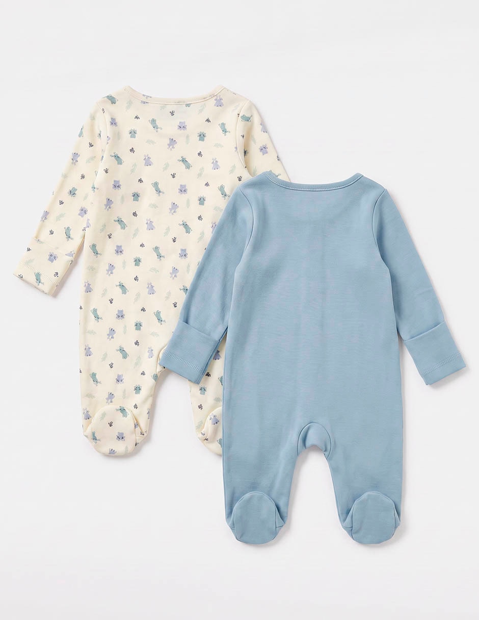 Set de mamelucos de algodón para bebé niño 3