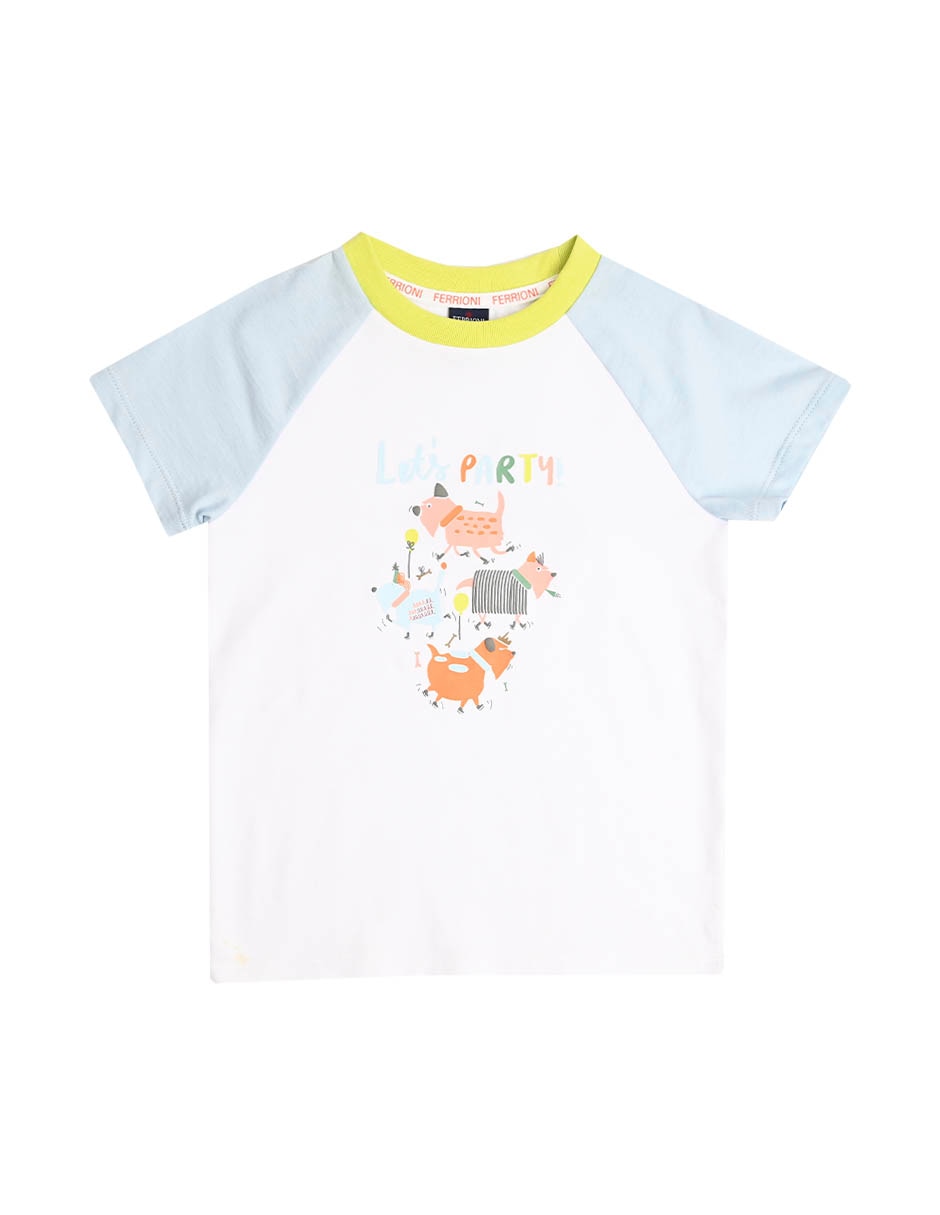 Playera Weber manga regular para bebé niño