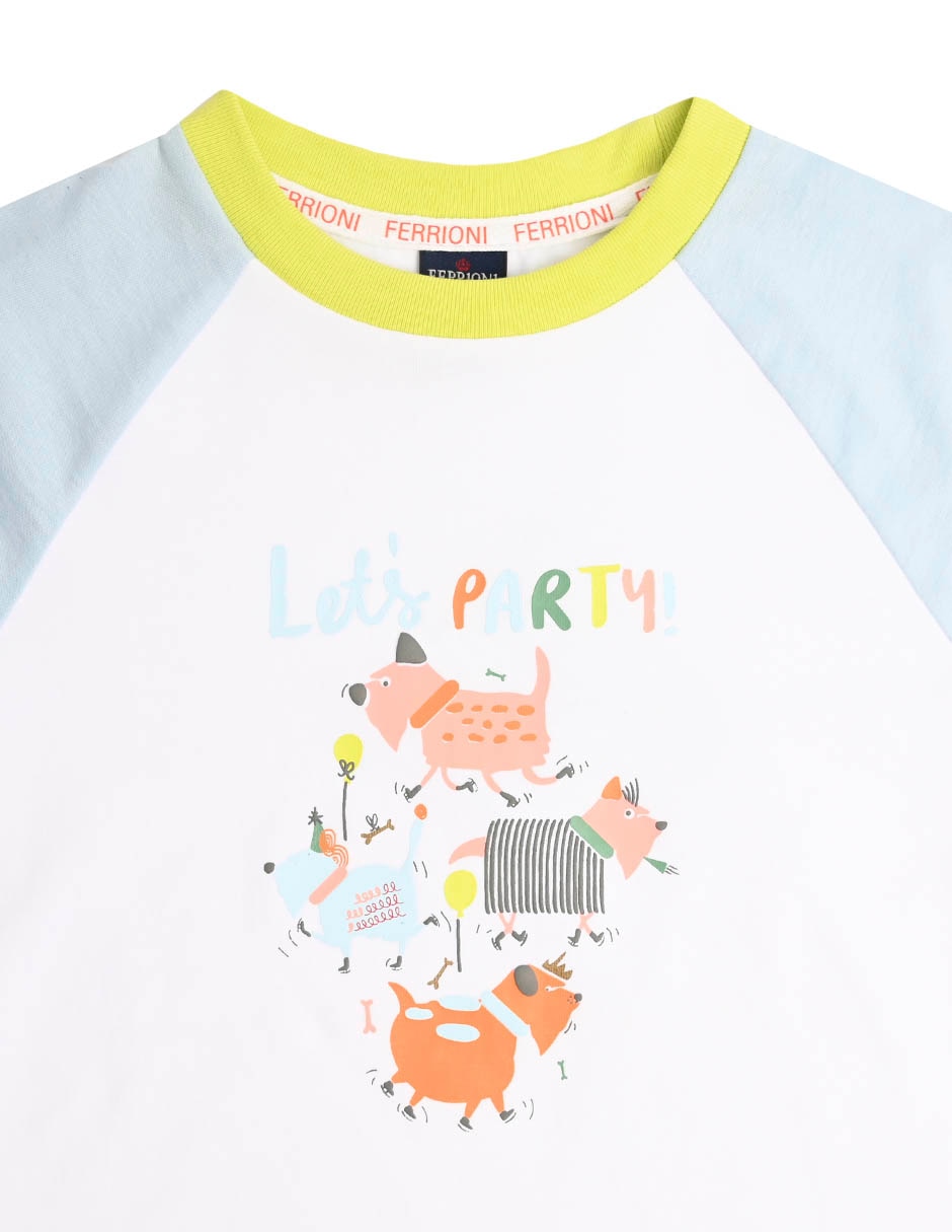 Playera Weber manga regular para bebé niño