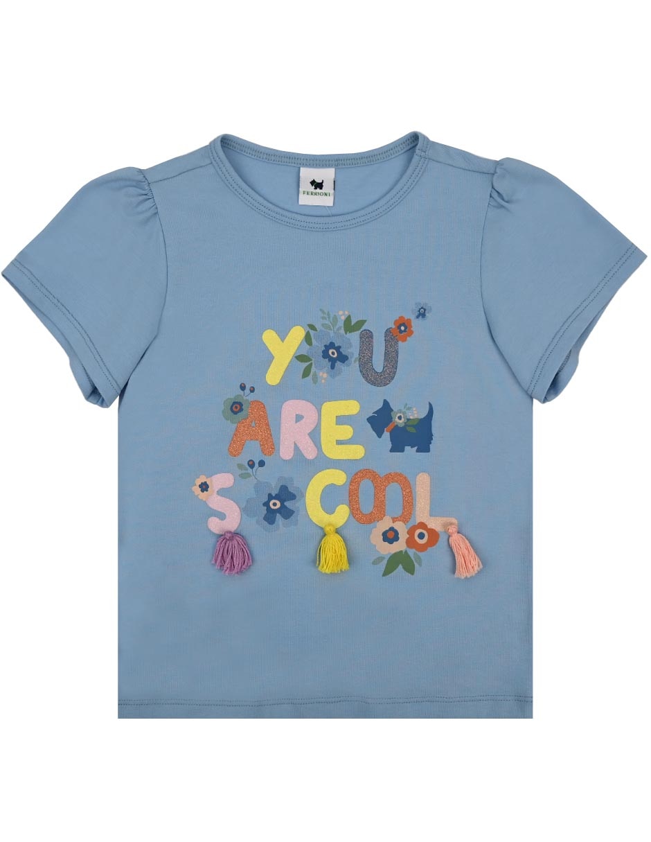 Playera Sloe manga corta para bebé niña