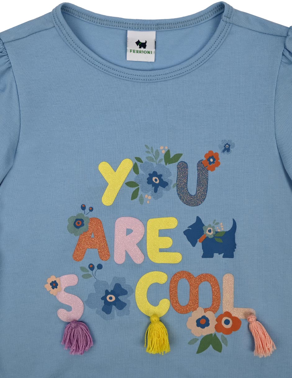 Playera Sloe manga corta para bebé niña