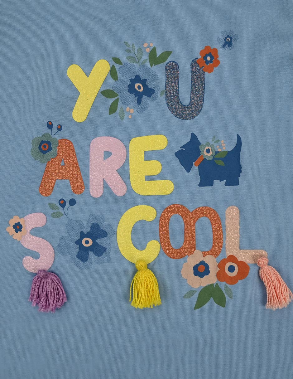 Playera Sloe manga corta para bebé niña