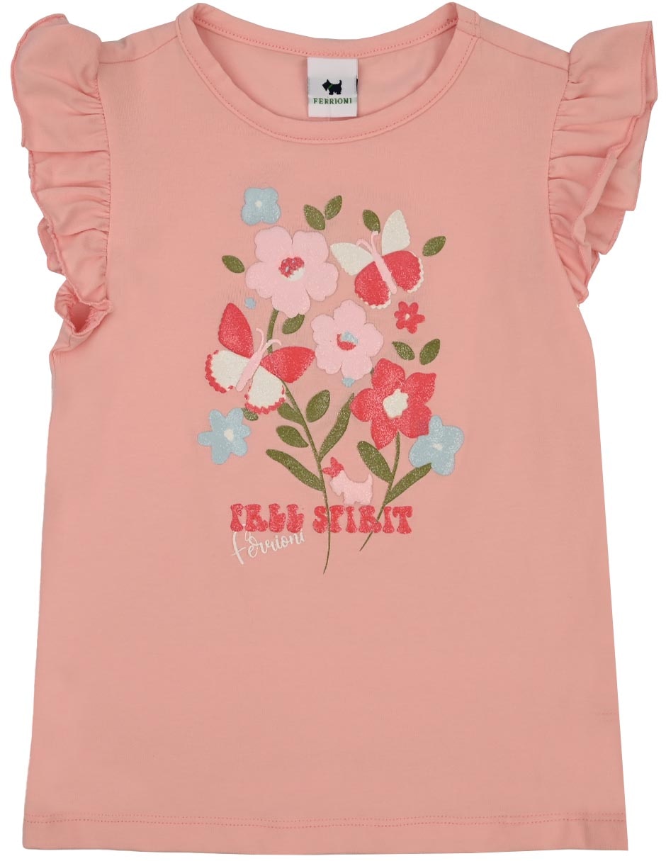 Playera Freesy manga corta para bebé niña