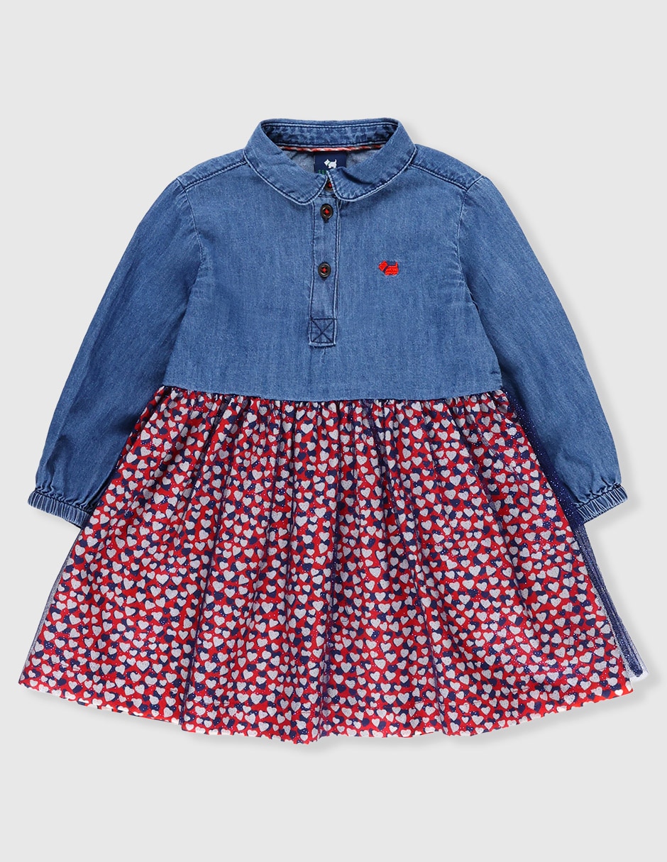 Vestido Ferrioni manga regular para bebé niña