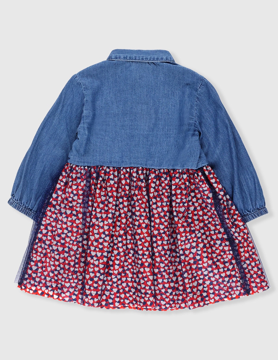 Vestido Ferrioni manga regular para bebé niña