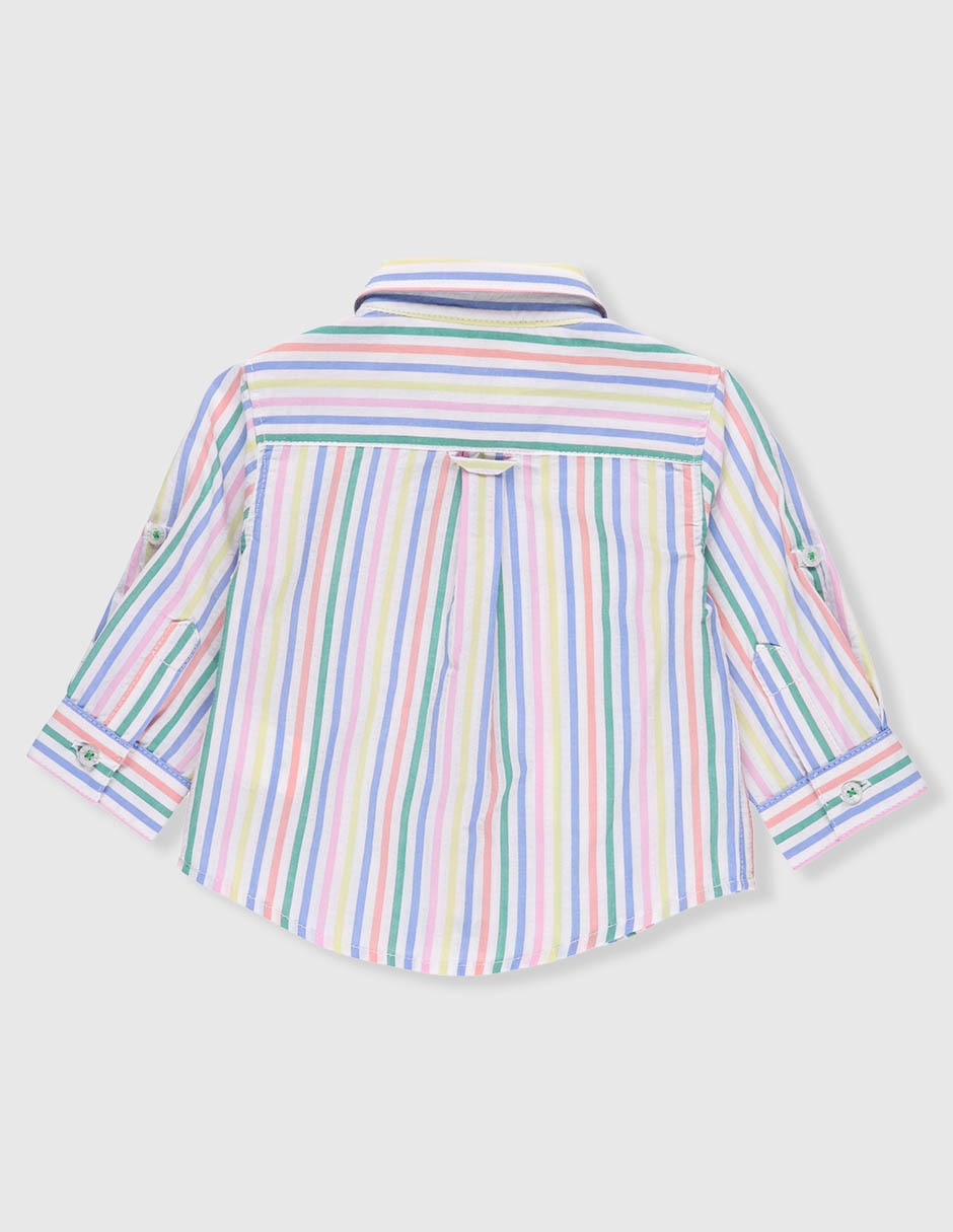 Camisa casual Ferrioni de algodón manga larga para bebé niño 5