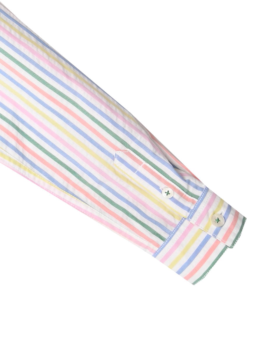 Camisa casual Ferrioni Gain de algodón manga larga para bebé niño