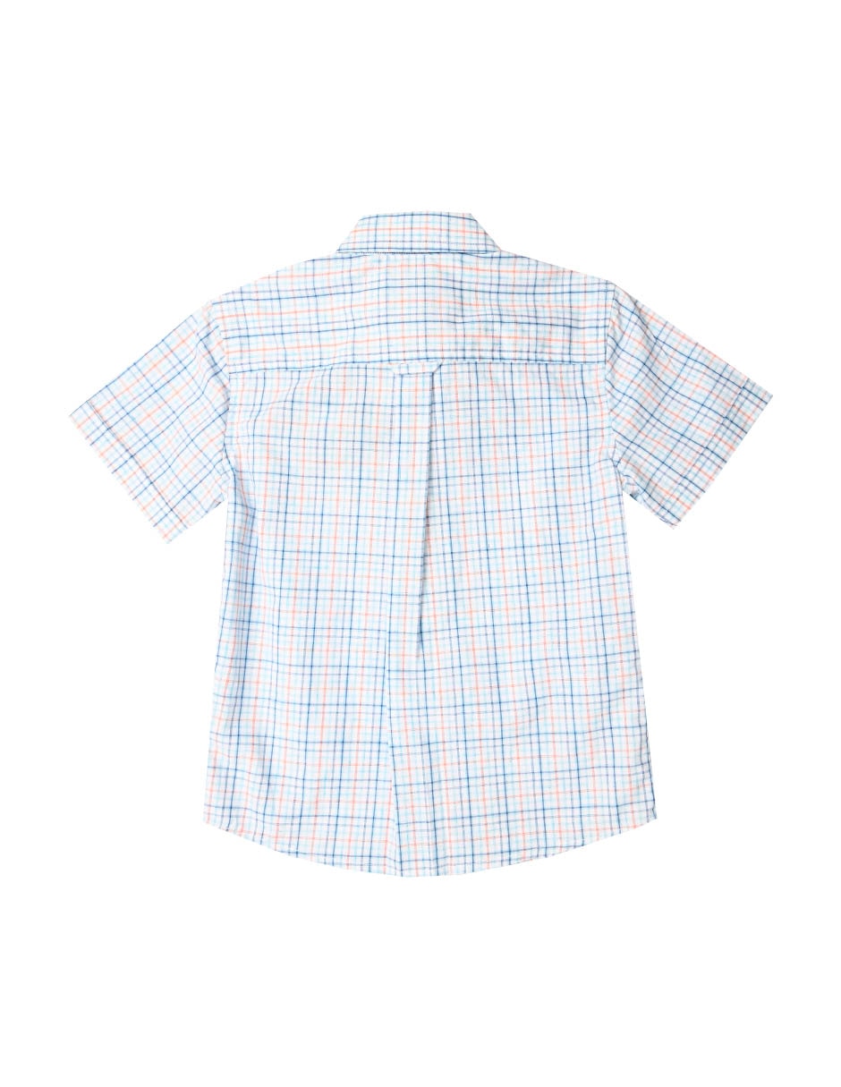 Camisa casual Ronan de algodón manga larga para niño
