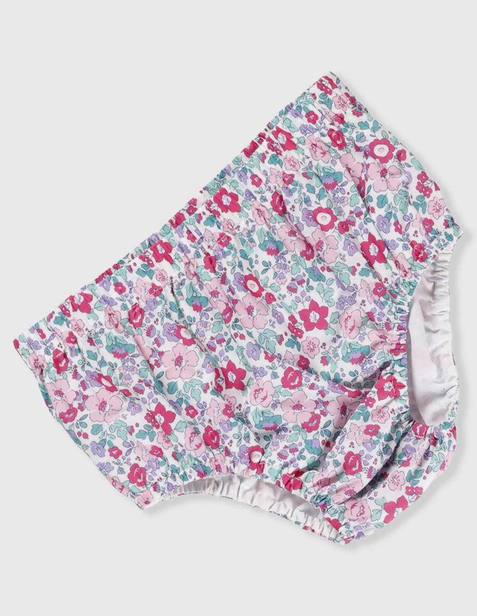 Vestido con calzón manga mariposa para bebé niña