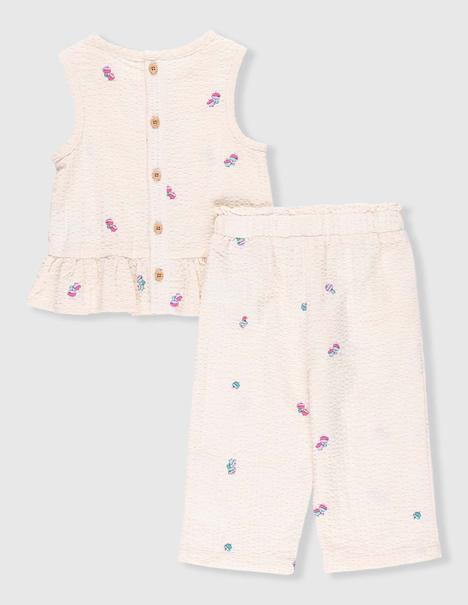 Conjunto de algodón para bebé niña