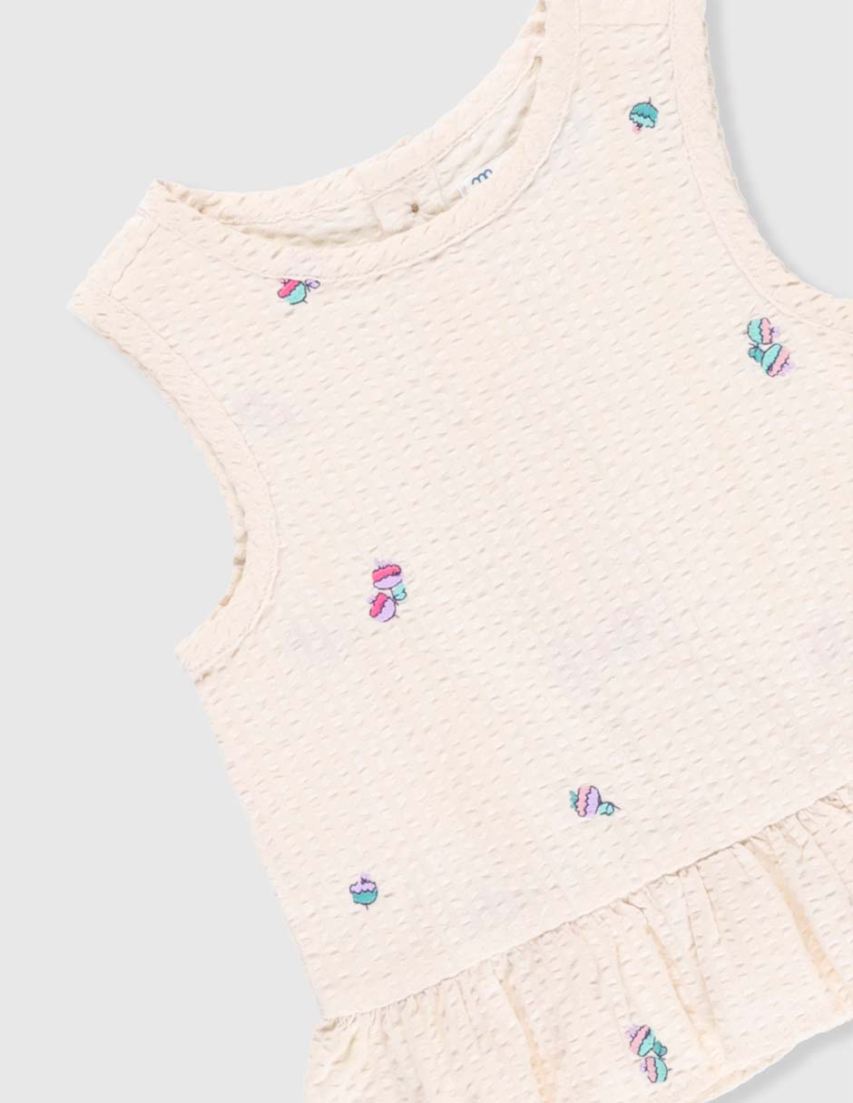 Conjunto de algodón para bebé niña