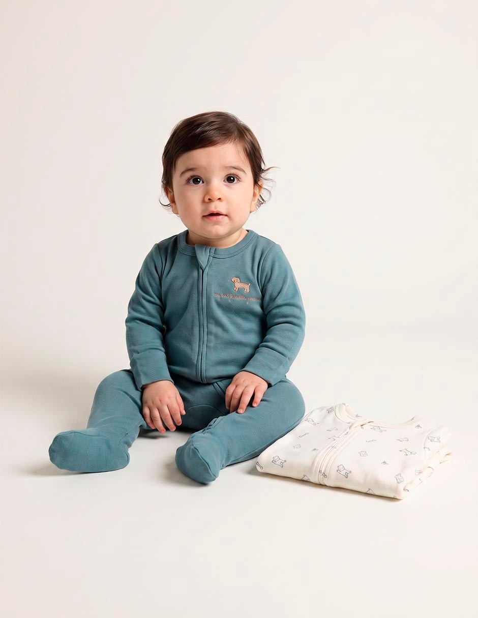 Set mameluco de algodón para niño 3
