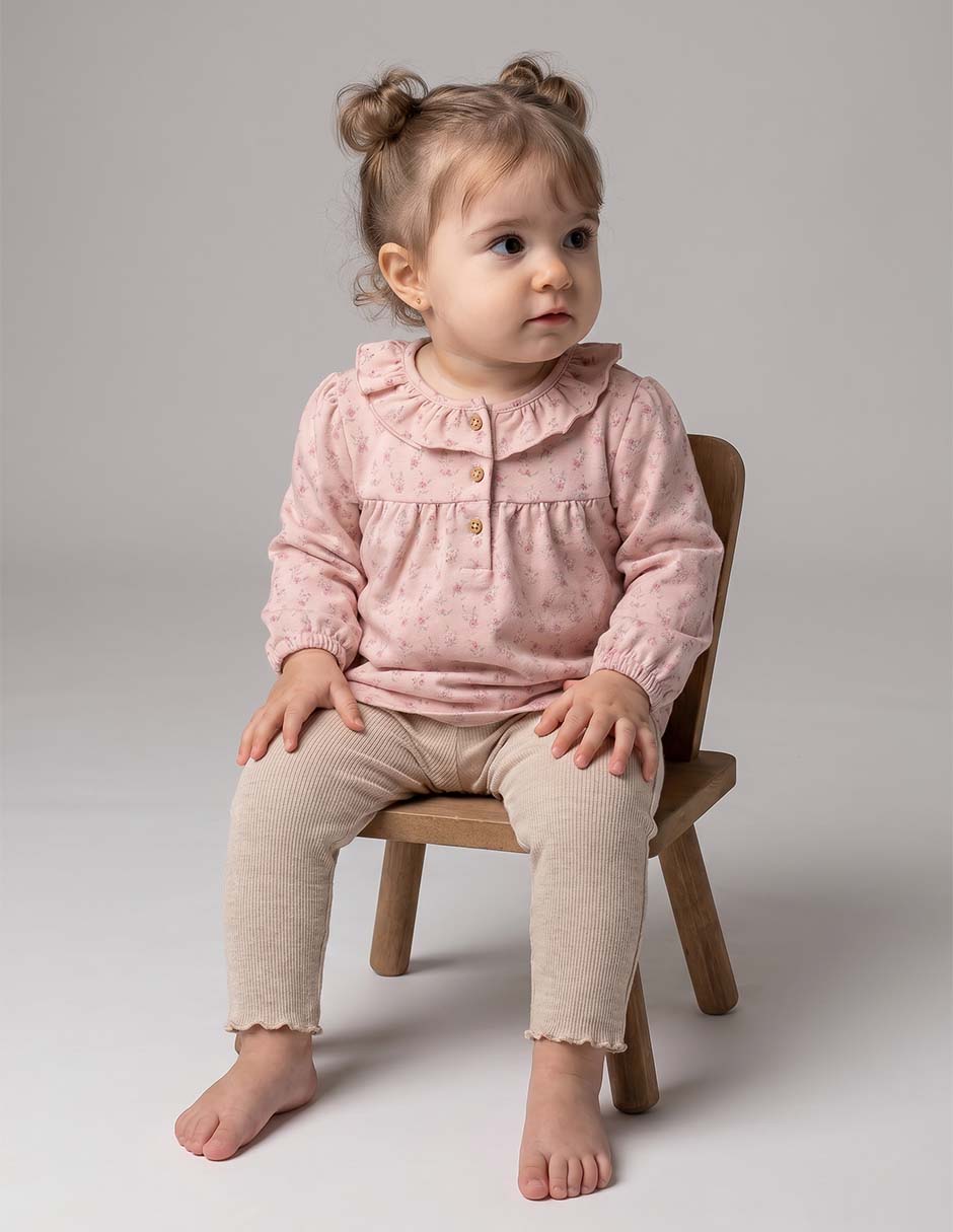 Conjunto con leggings para bebé