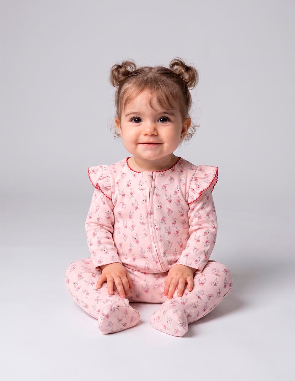 Mameluco de algodón para bebé niña