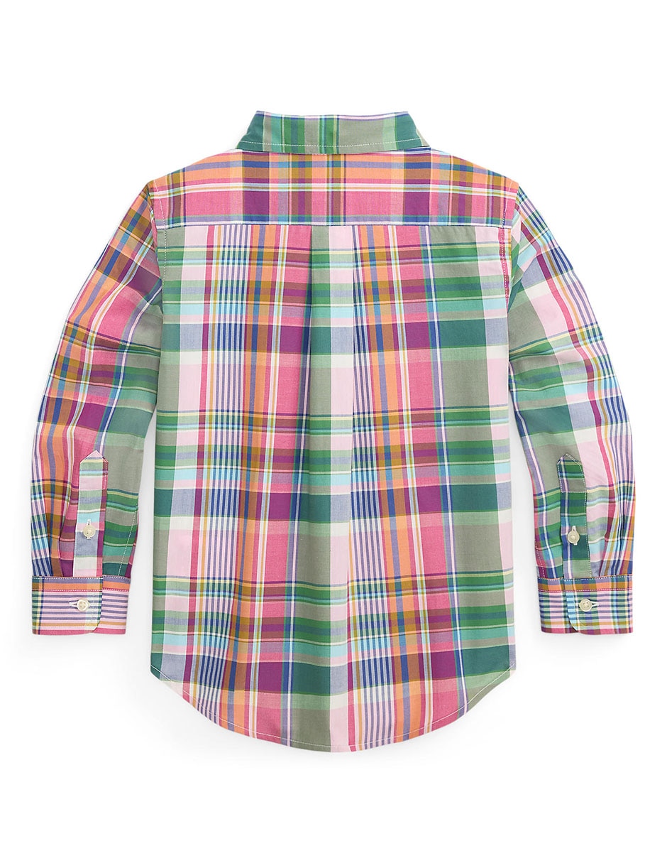 Camisa casual de algodón manga larga para bebé niño 3