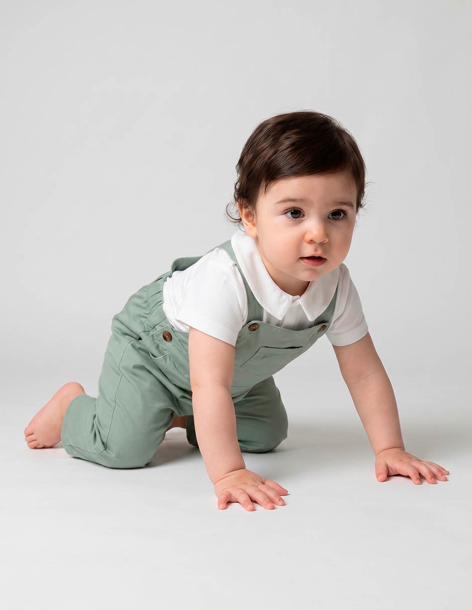 Conjunto casual de algodón para bebé niña 2 piezas Conjunto casual de algodón para bebé niña 2 piezas