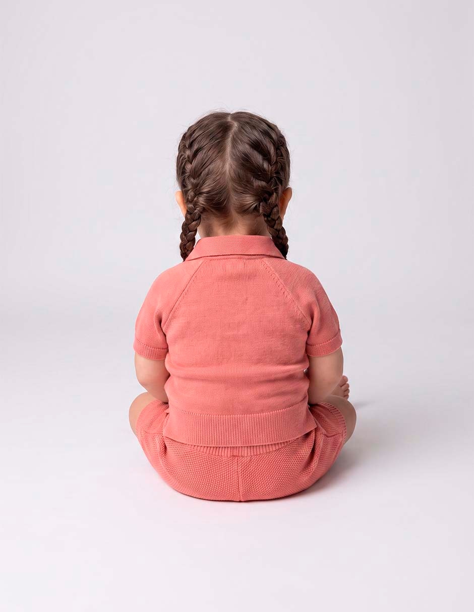 Conjunto casual de algodón para bebé niña 2 piezas 6