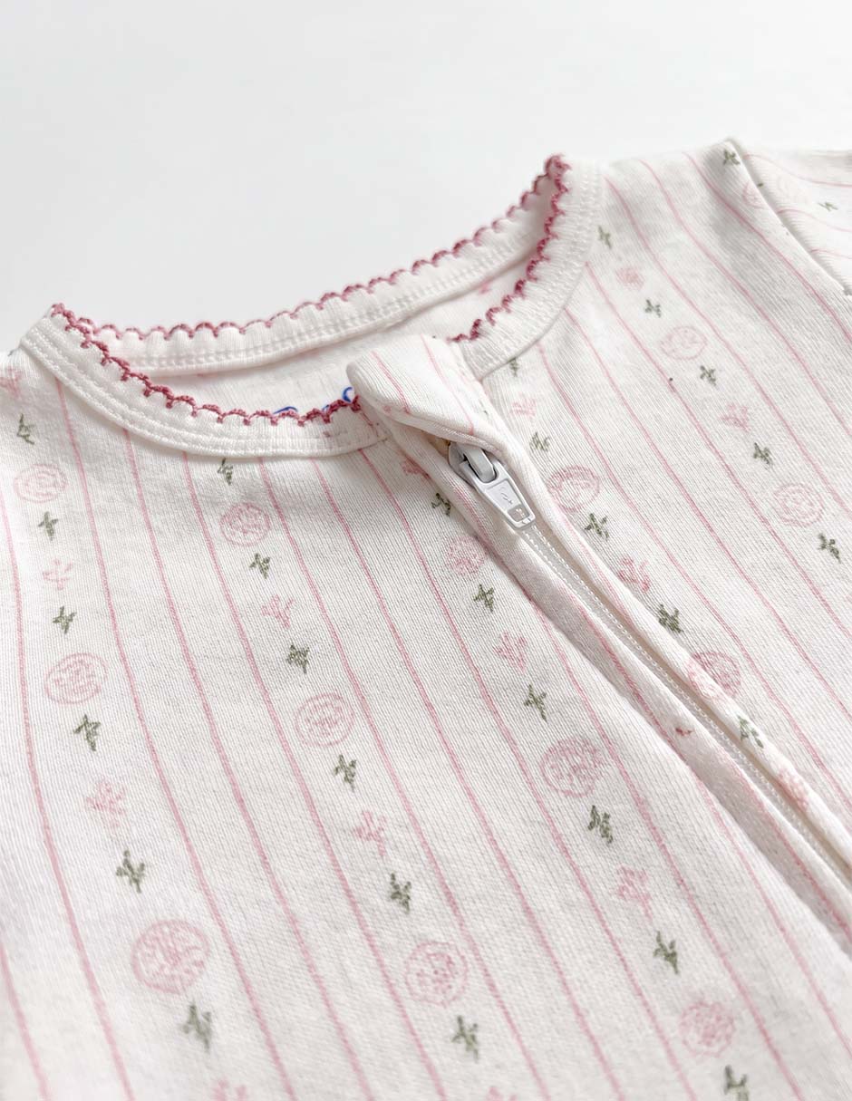 Set mameluco de algodón para bebé niña 3