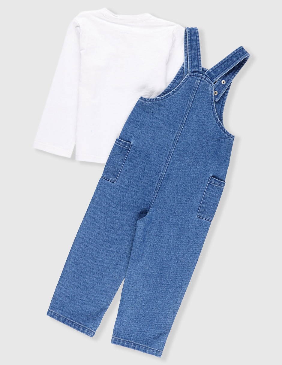 Conjunto de mezclilla bebé niña 2