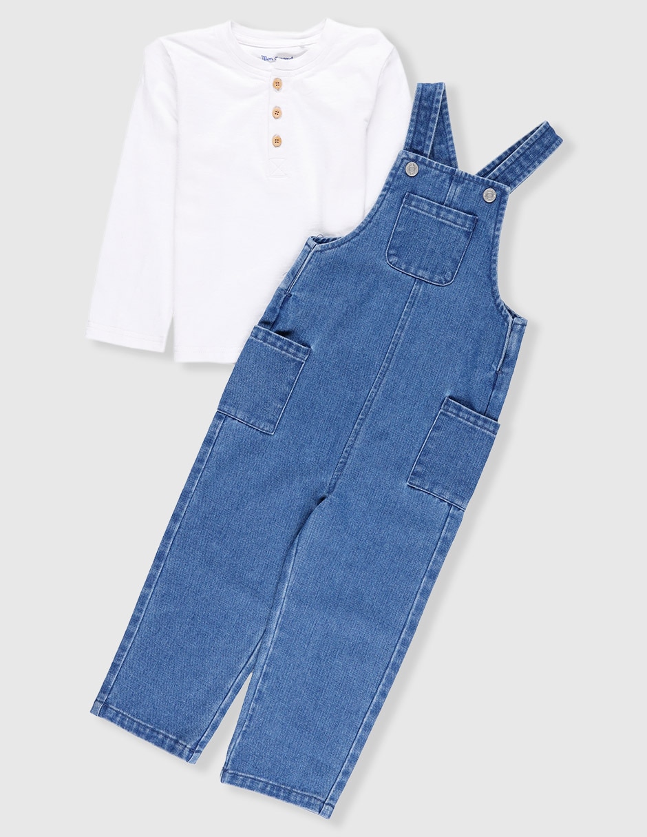 Conjunto de mezclilla bebé niña Conjunto de mezclilla bebé niña