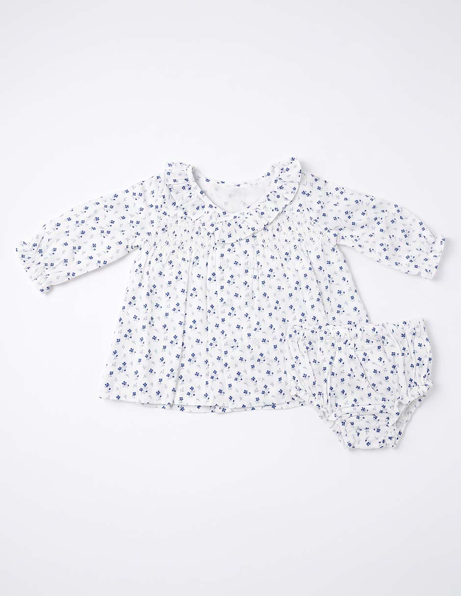 Vestido manga larga para niña