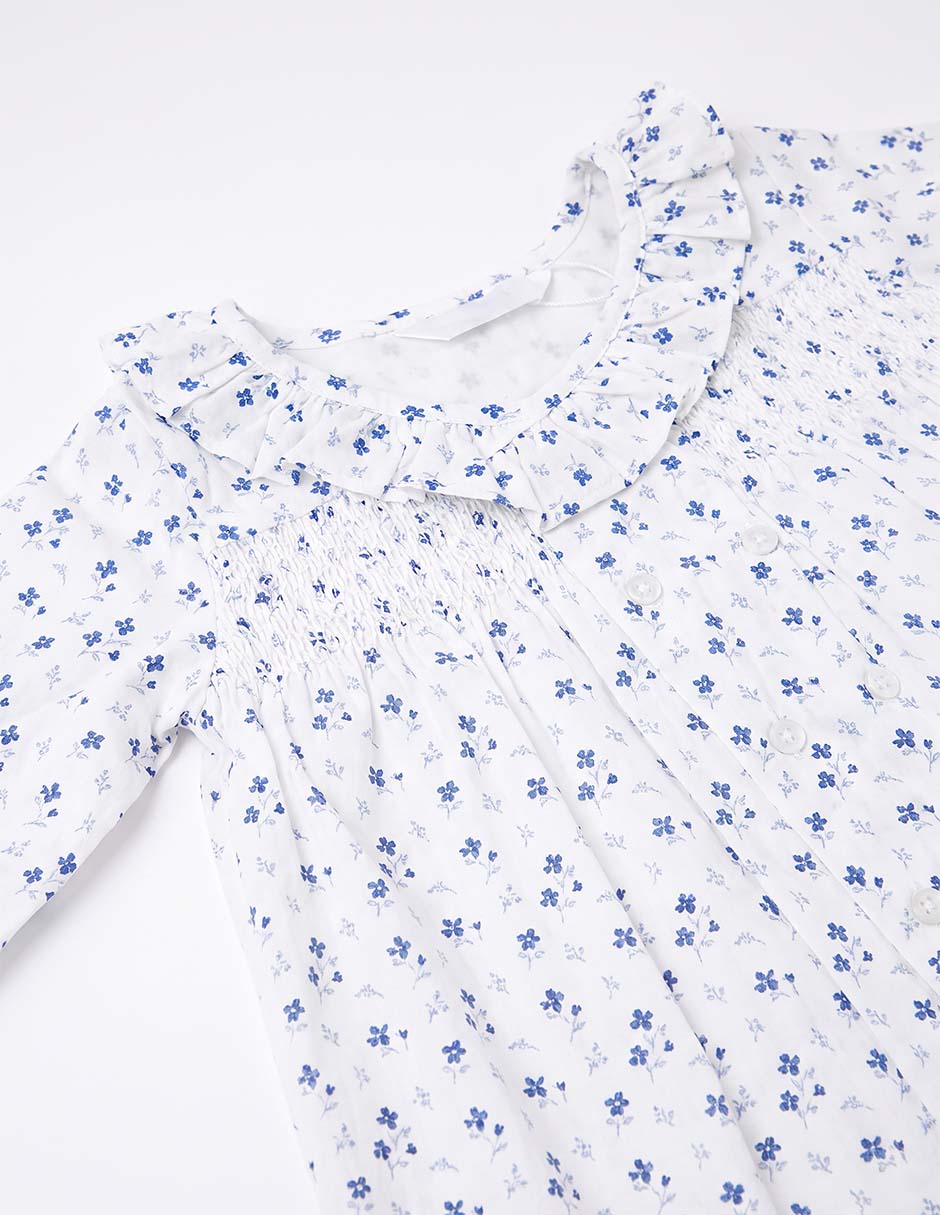 Vestido manga larga para niña