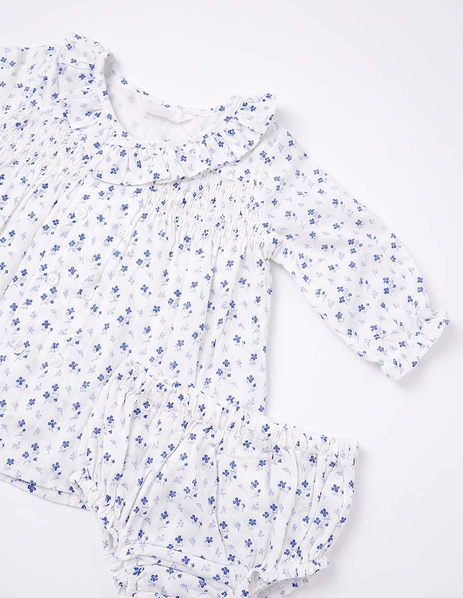 Vestido manga larga para niña
