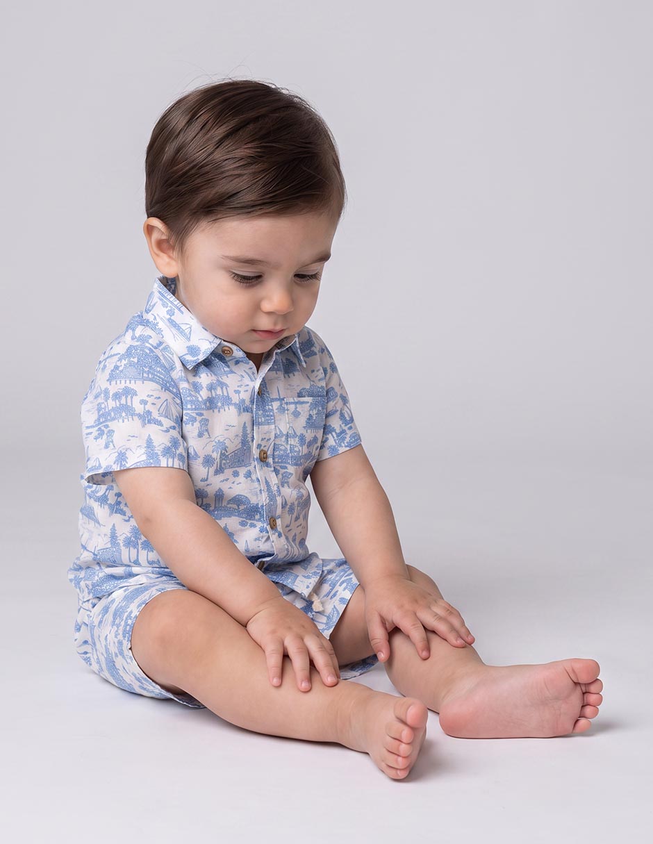 Conjunto casual de algodón para niño 2 piezas Conjunto casual de algodón para niño 2 piezas
