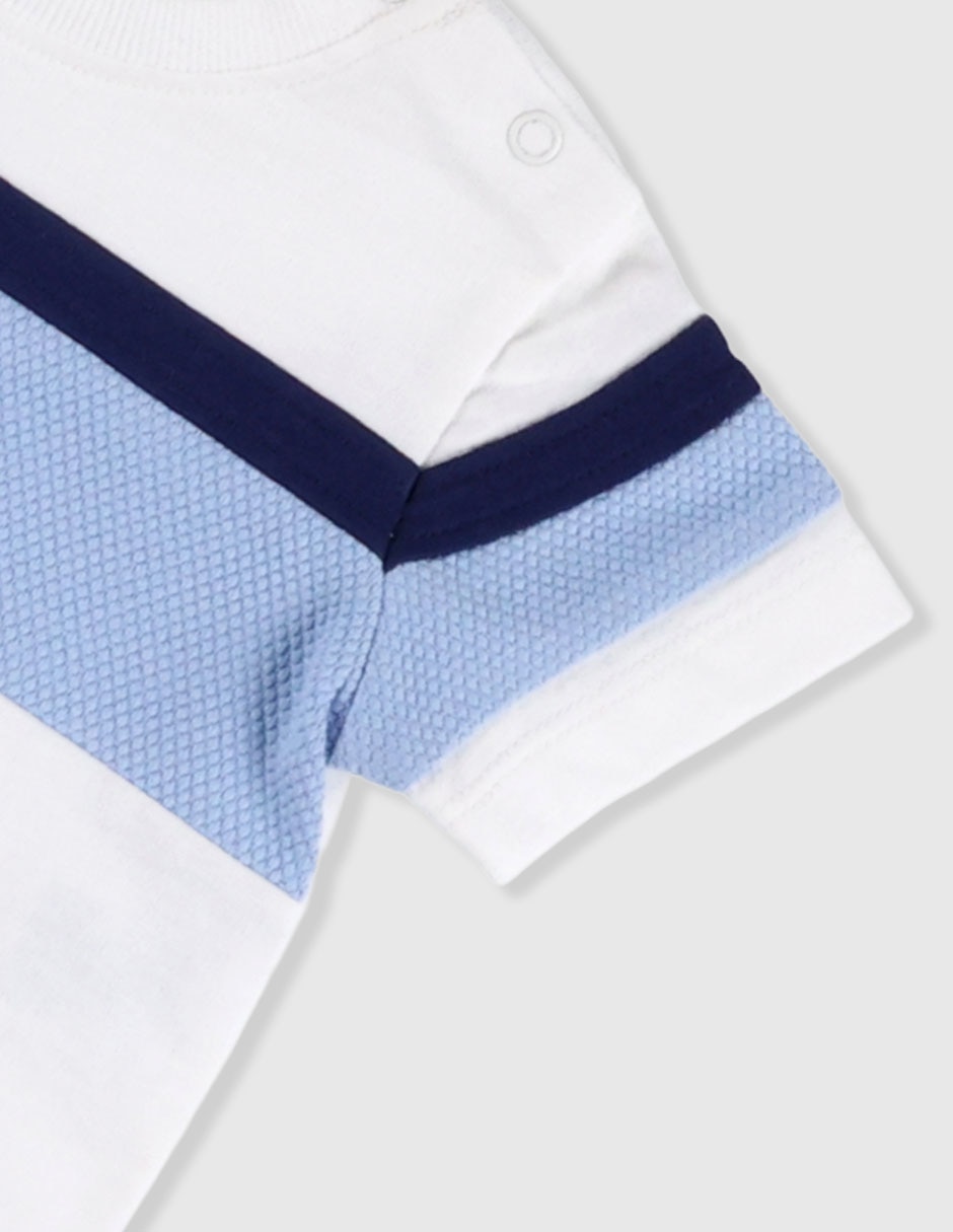 Playera manga corta para bebé niño