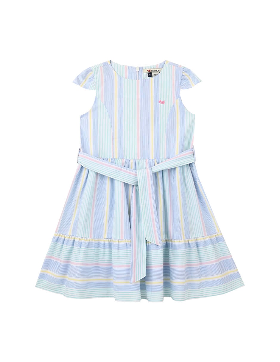Vestido Maiko manga cap para bebé niña Vestido Maiko manga cap para bebé niña