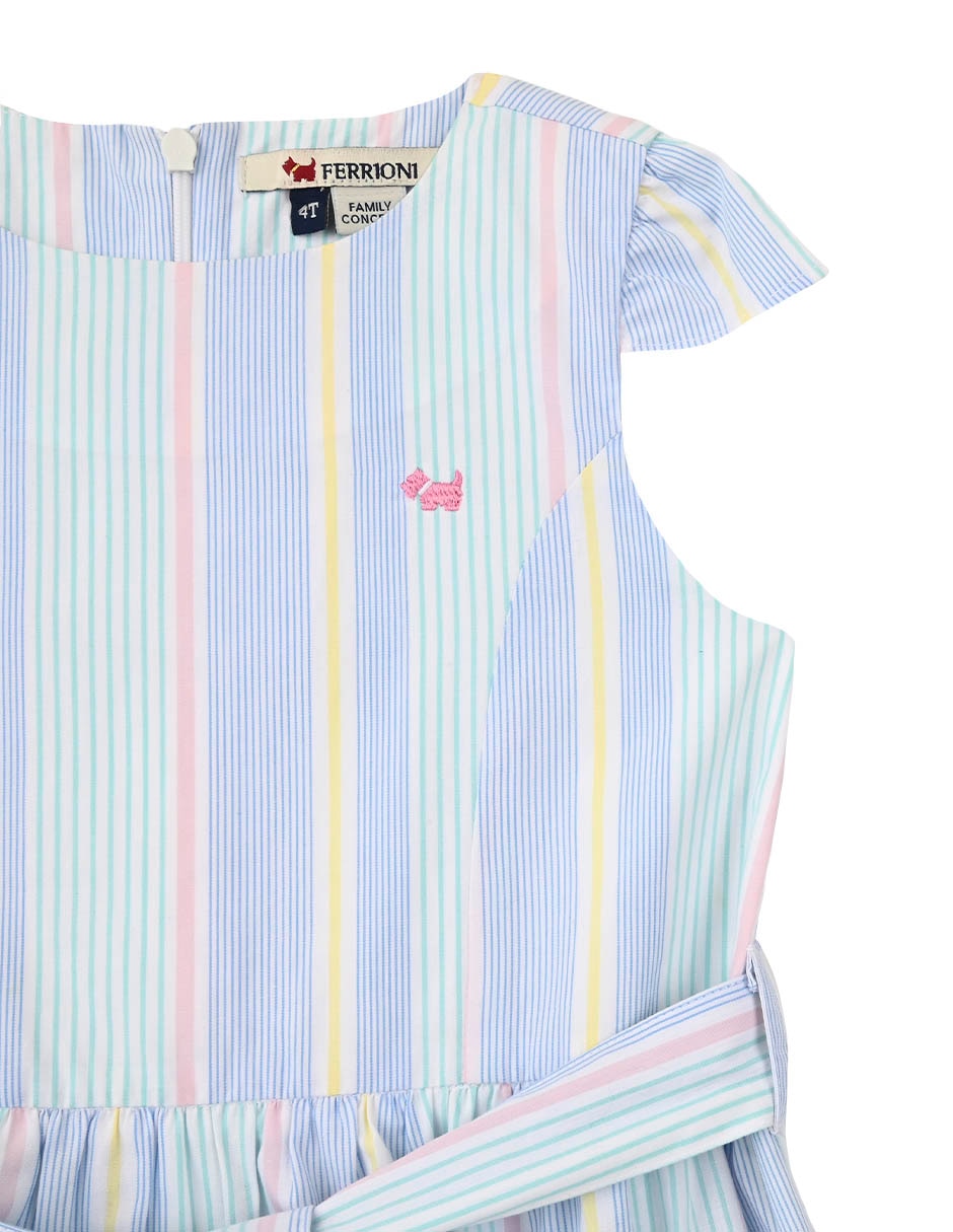 Vestido Maiko manga cap para bebé niña