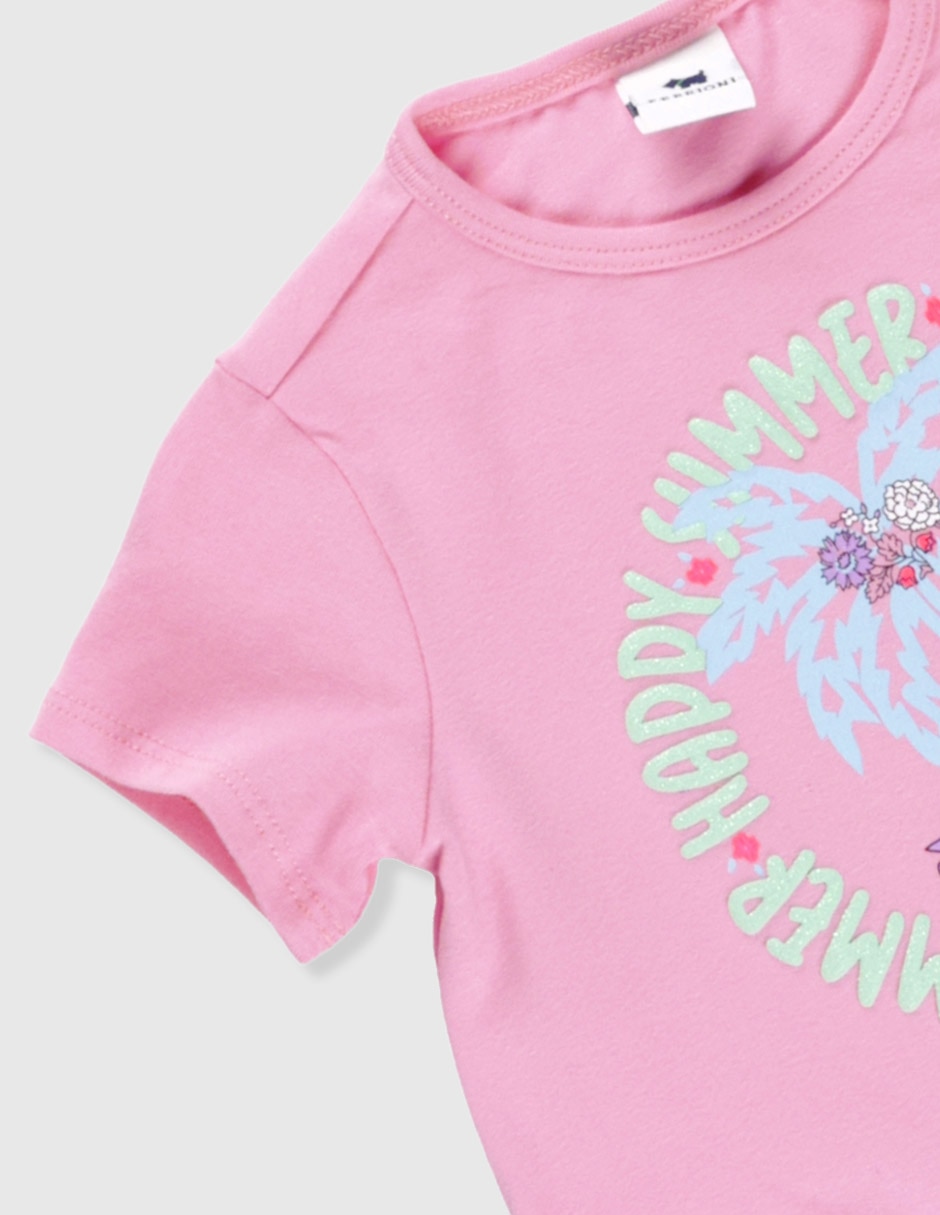 Playera Happy manga corta para bebé niña 3