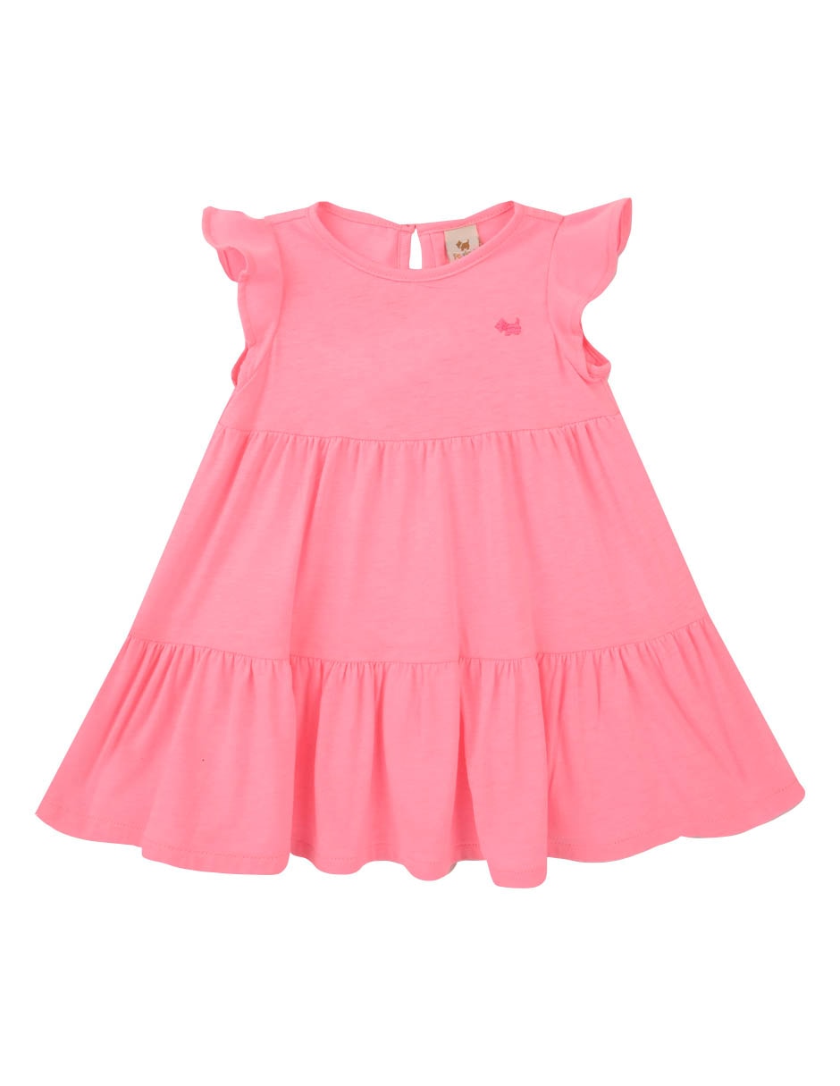 Vestido Malibu manga mariposa para bebé niña Vestido Malibu manga mariposa para bebé niña