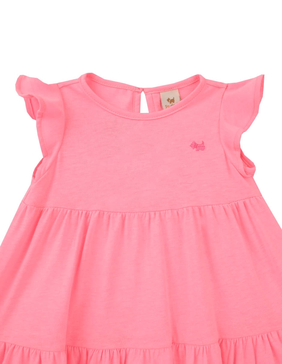 Vestido Malibu manga mariposa para bebé niña