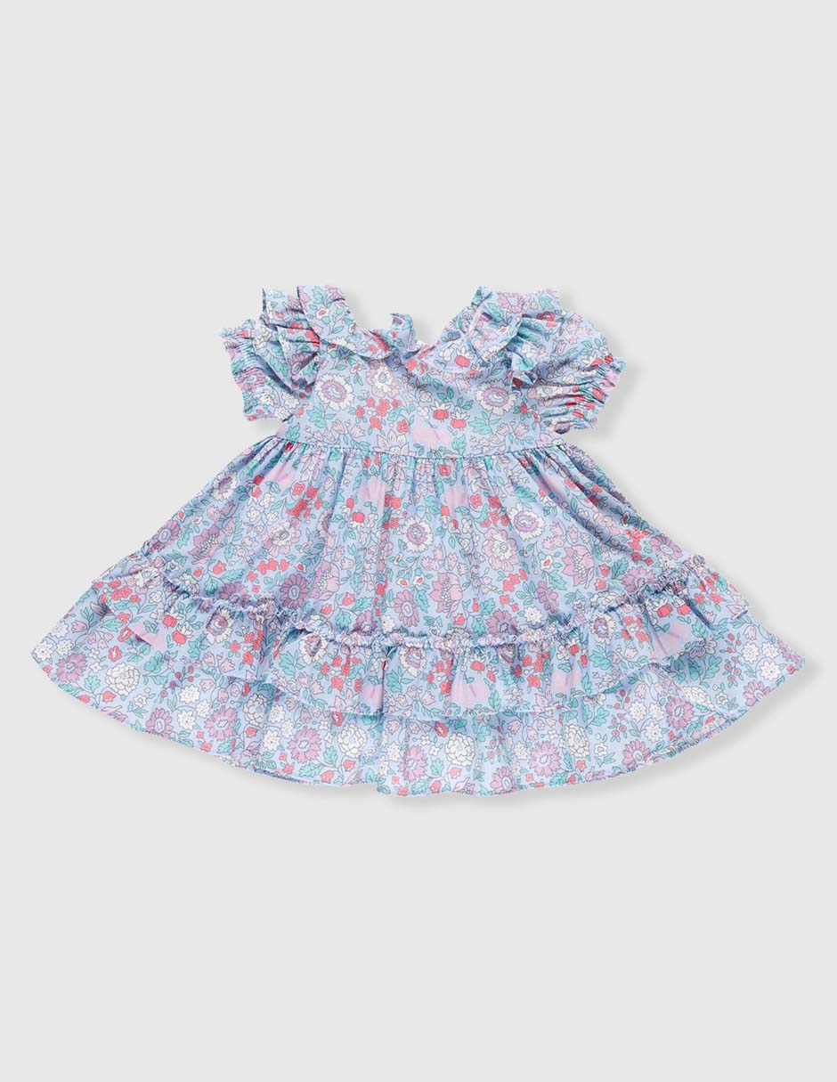 Vestido manga globo para niña Vestido manga globo para niña