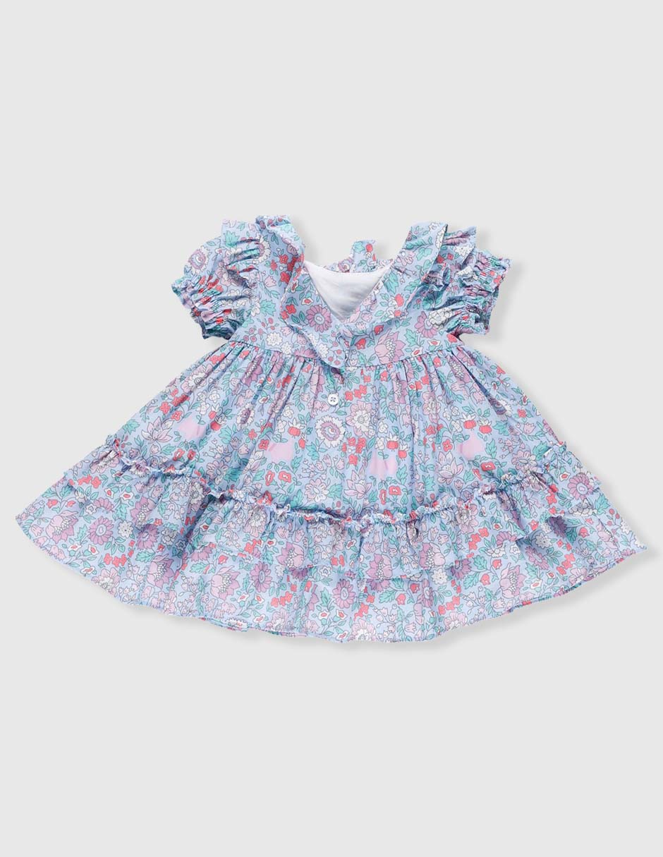 Vestido manga globo para niña 2