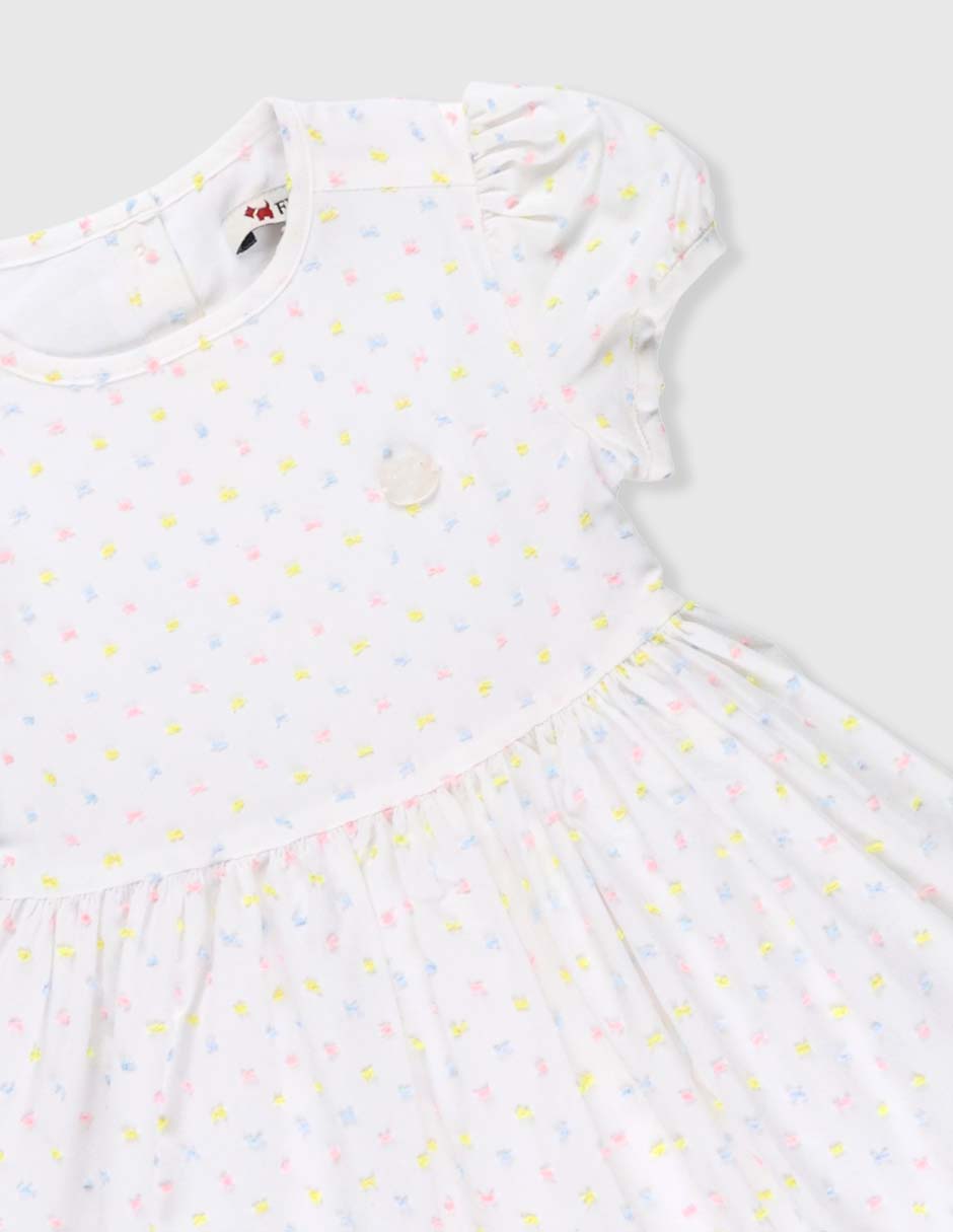 Vestido Pintta manga globo para bebé niña 6