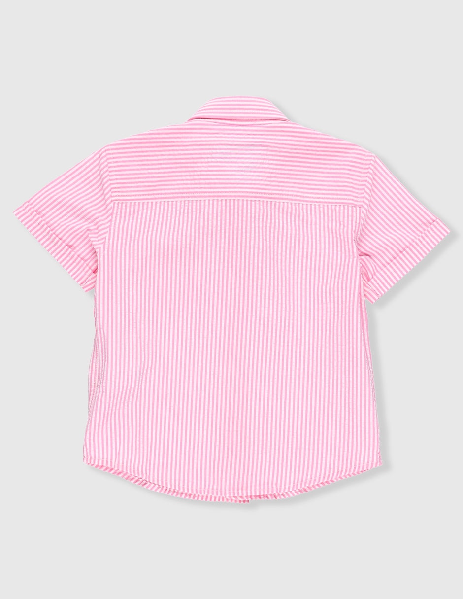 Camisa casual Ferrioni de algodón manga corta para bebé niño