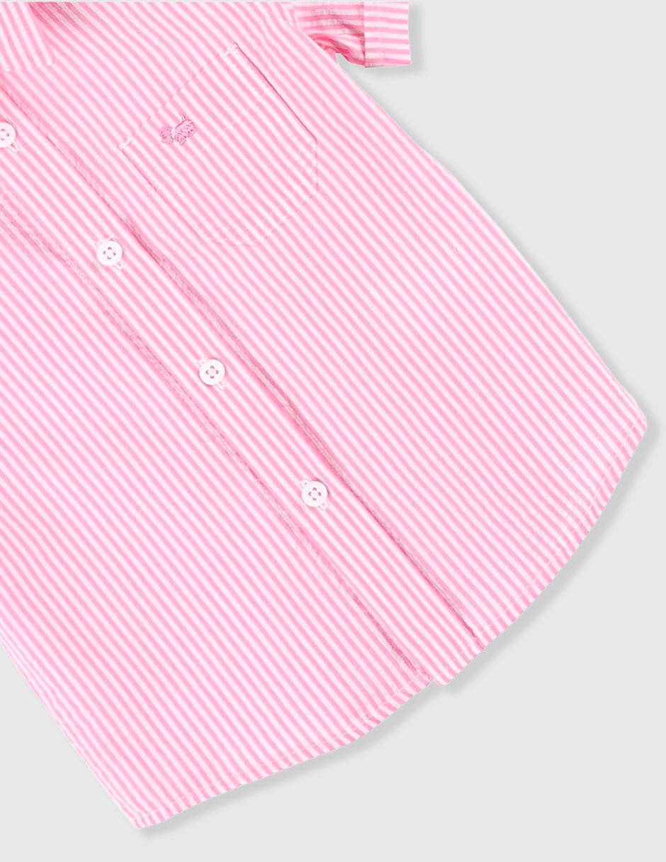 Camisa casual Ferrioni de algodón manga corta para bebé niño