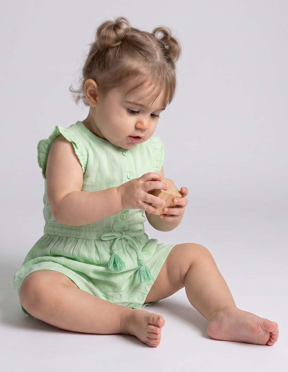 'jumpsuit/romper' bombay 'de' algodón 'para' bebé niña 'jumpsuit/romper' bombay 'de' algodón 'para' bebé niña