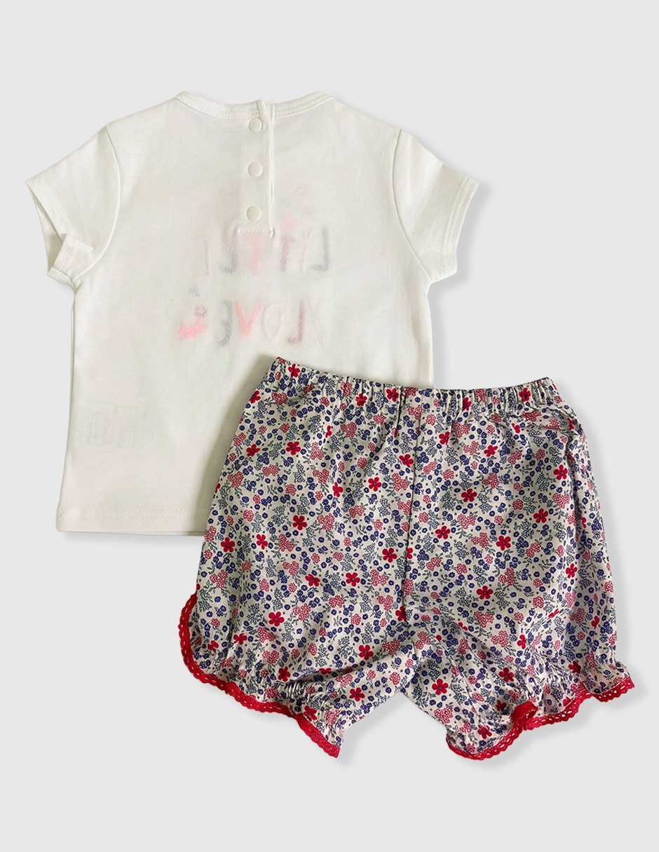 Conjunto casual de algodón para niña 2 piezas 3