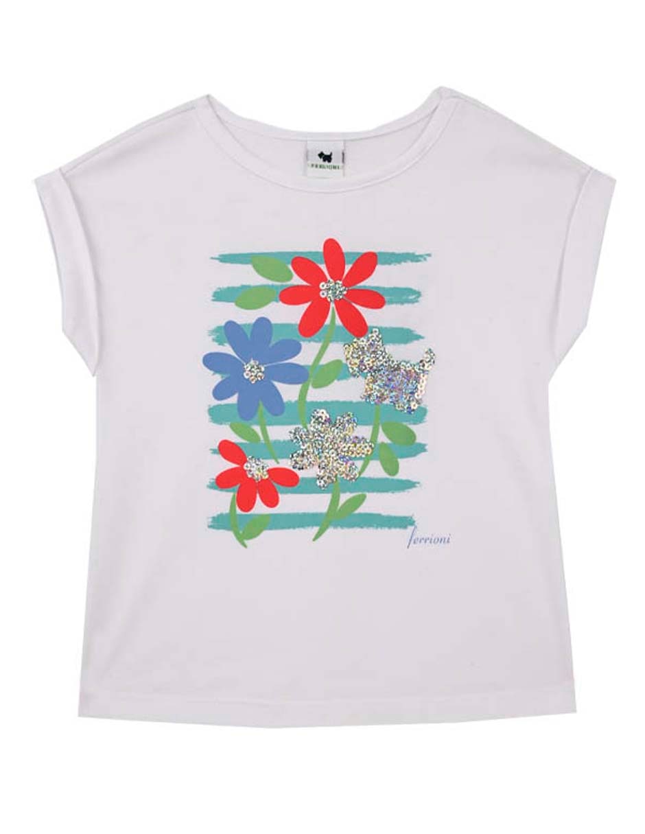 Playera Gryzia manga corta para bebé niña
