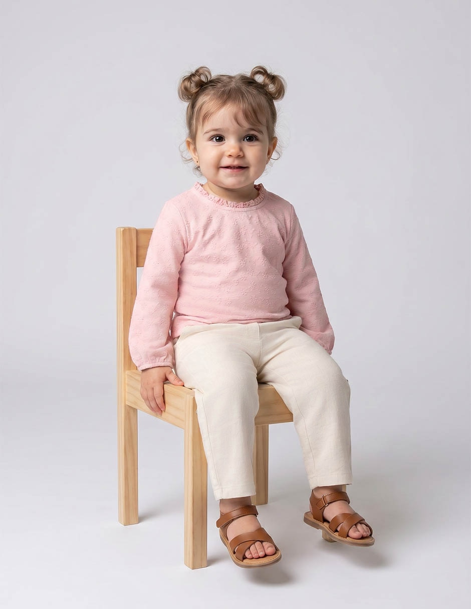 Playera manga larga para niña Playera manga larga para niña